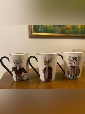 Signature Housewares Hipster Animal Coffee Mug